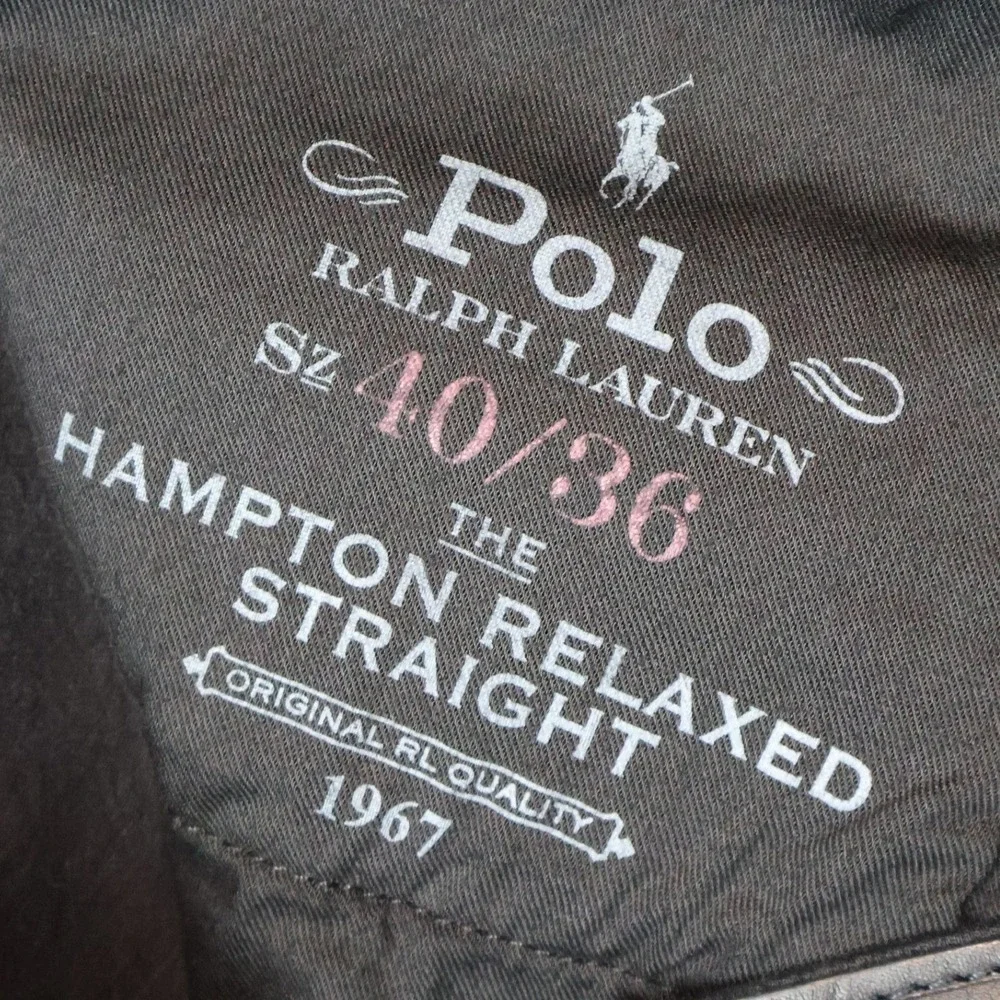 Polo Ralph Lauren Hampton Relaxed Straight Black Jeans 40x36 Stretch Pants